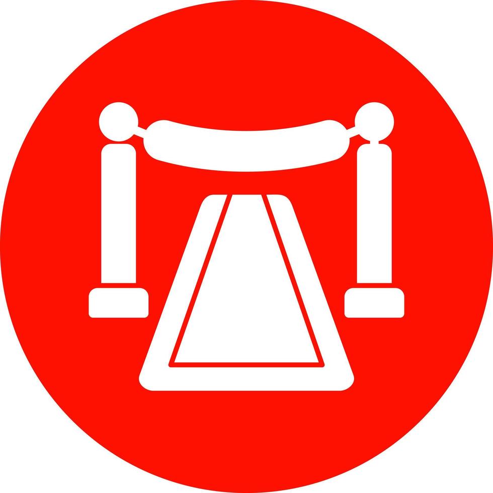 Red Carpet Vector Icon Design