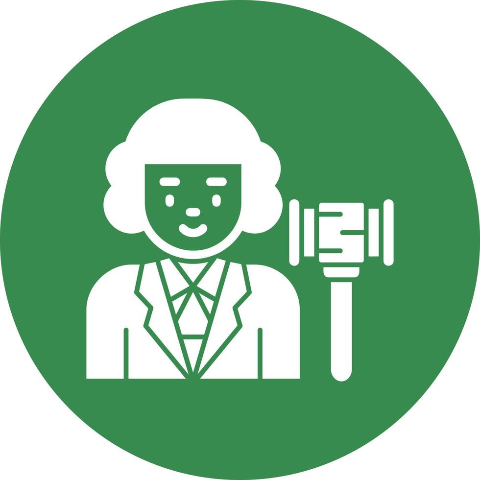 Judge Vector Icon Design