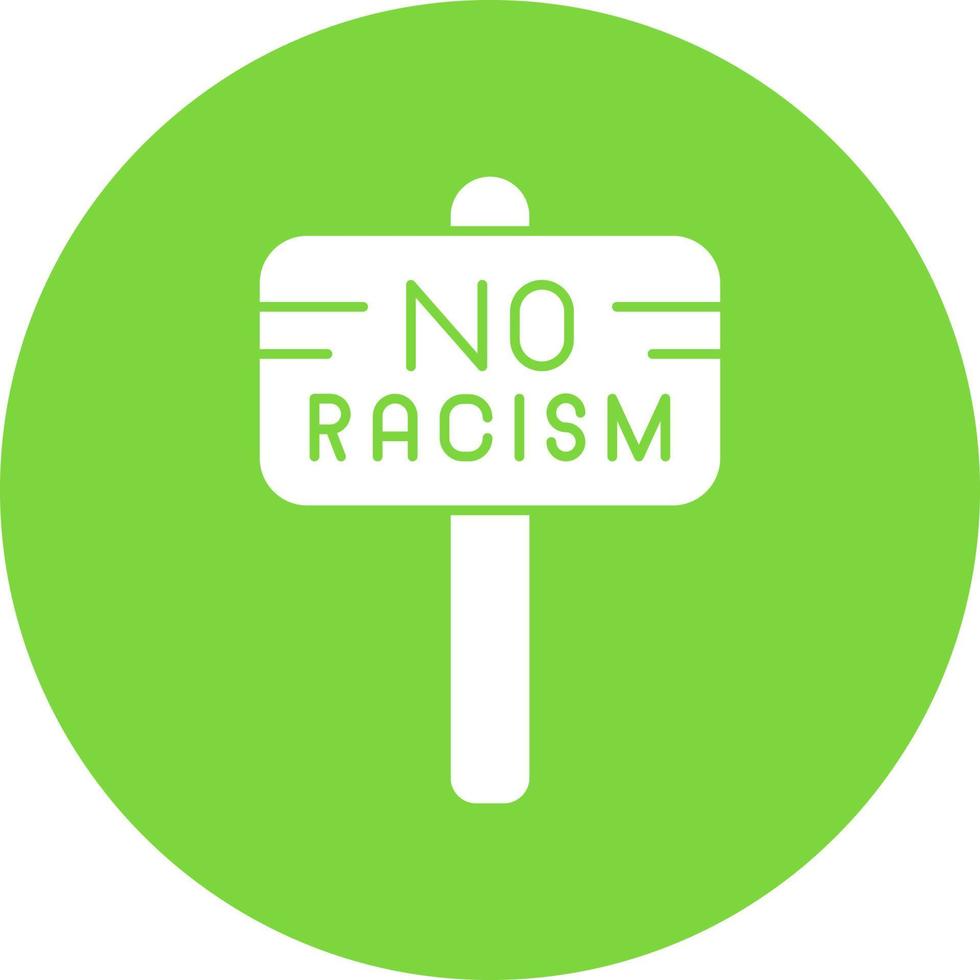 No Racism Vector Icon Design