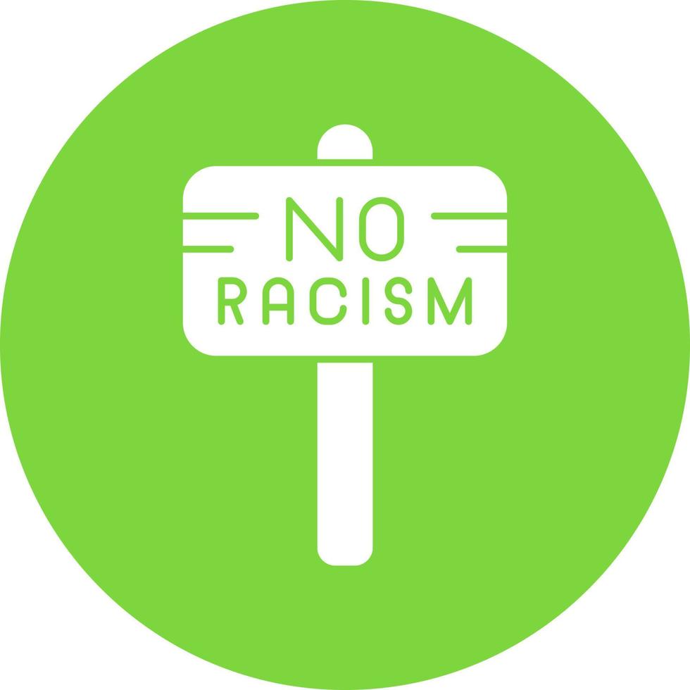 No Racism Vector Icon Design