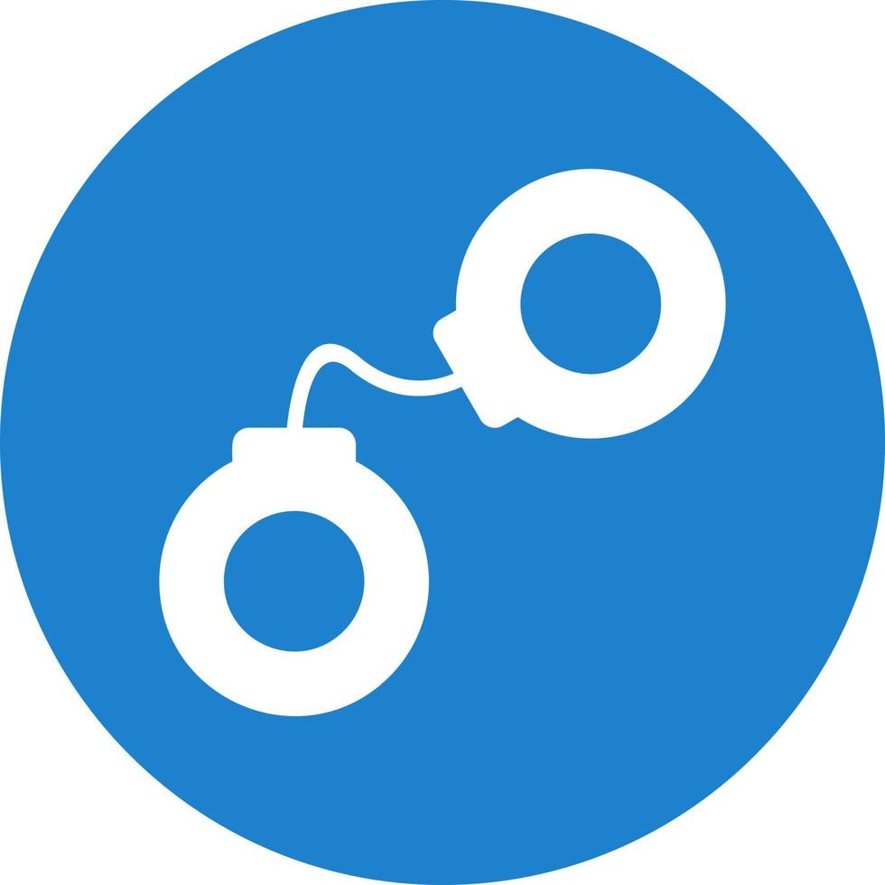 Handcuffs Vector Icon Design