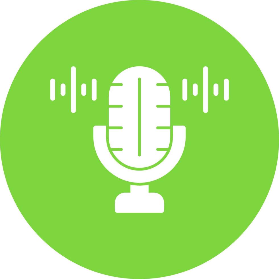 Voice Recorder Vector Icon Design
