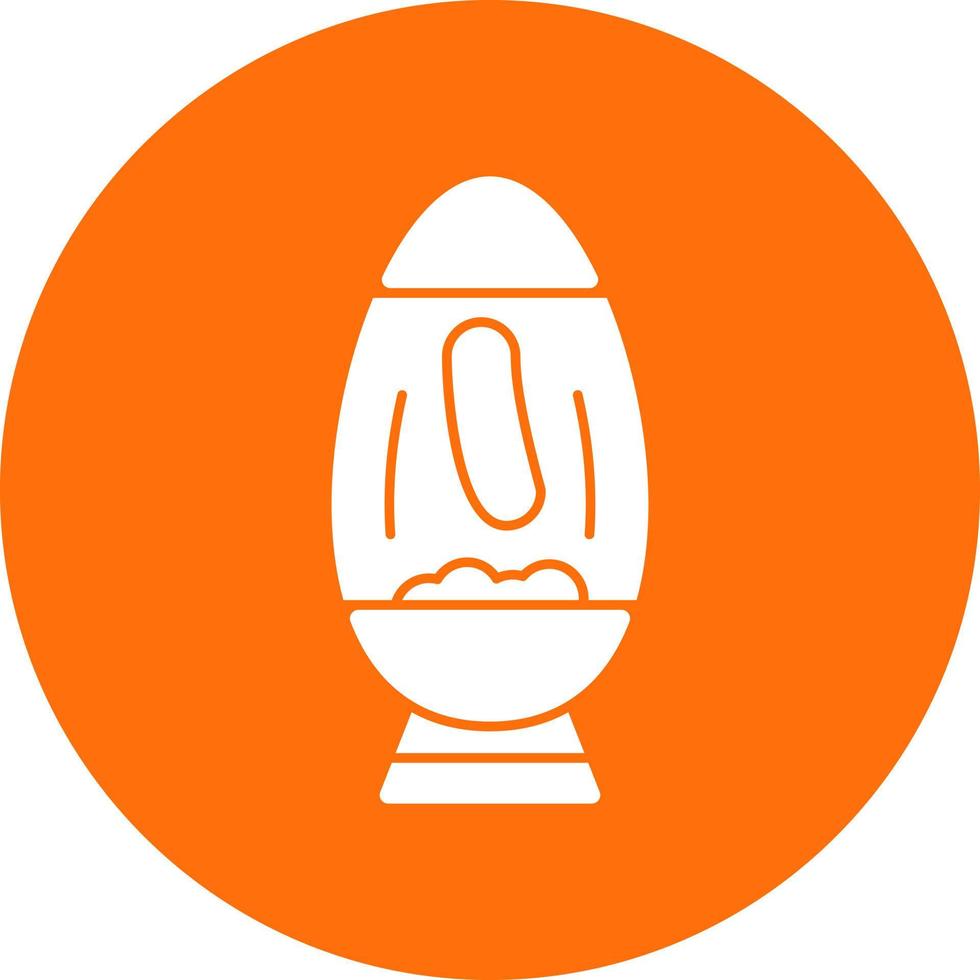 Lava Lamp Vector Icon Design