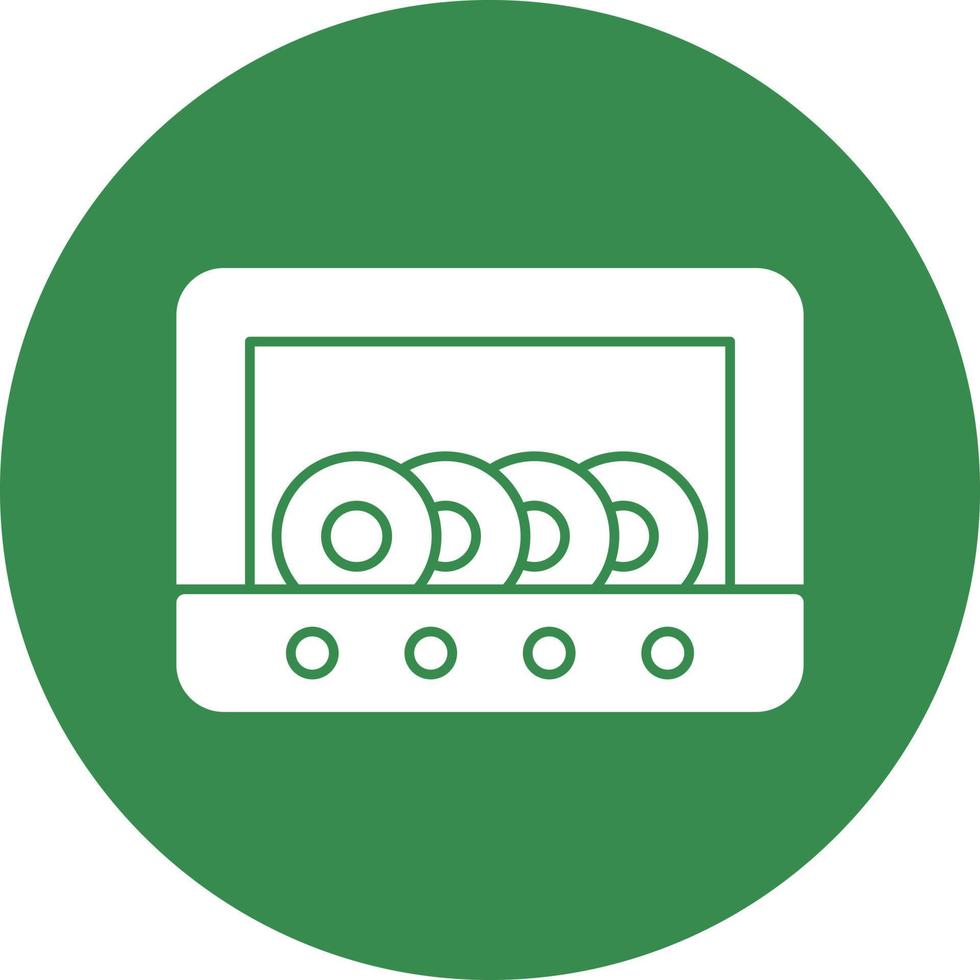 Dish Washer Vector Icon Design
