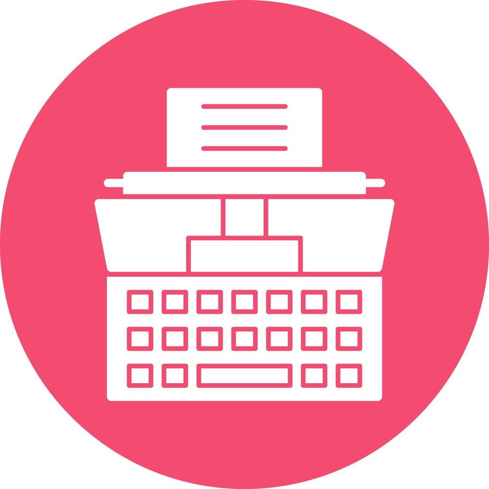 Typewriter Vector Icon Design