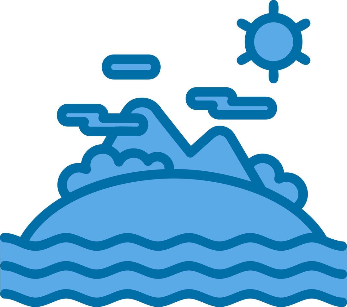 Island Vector Icon Design