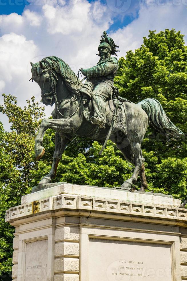 Monument to Vittorio Emanuele the second, King of Italy in the Bra Square in Verona, Italy photo