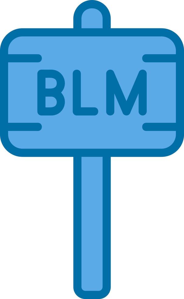 Black Lives Matter Vector Icon Design