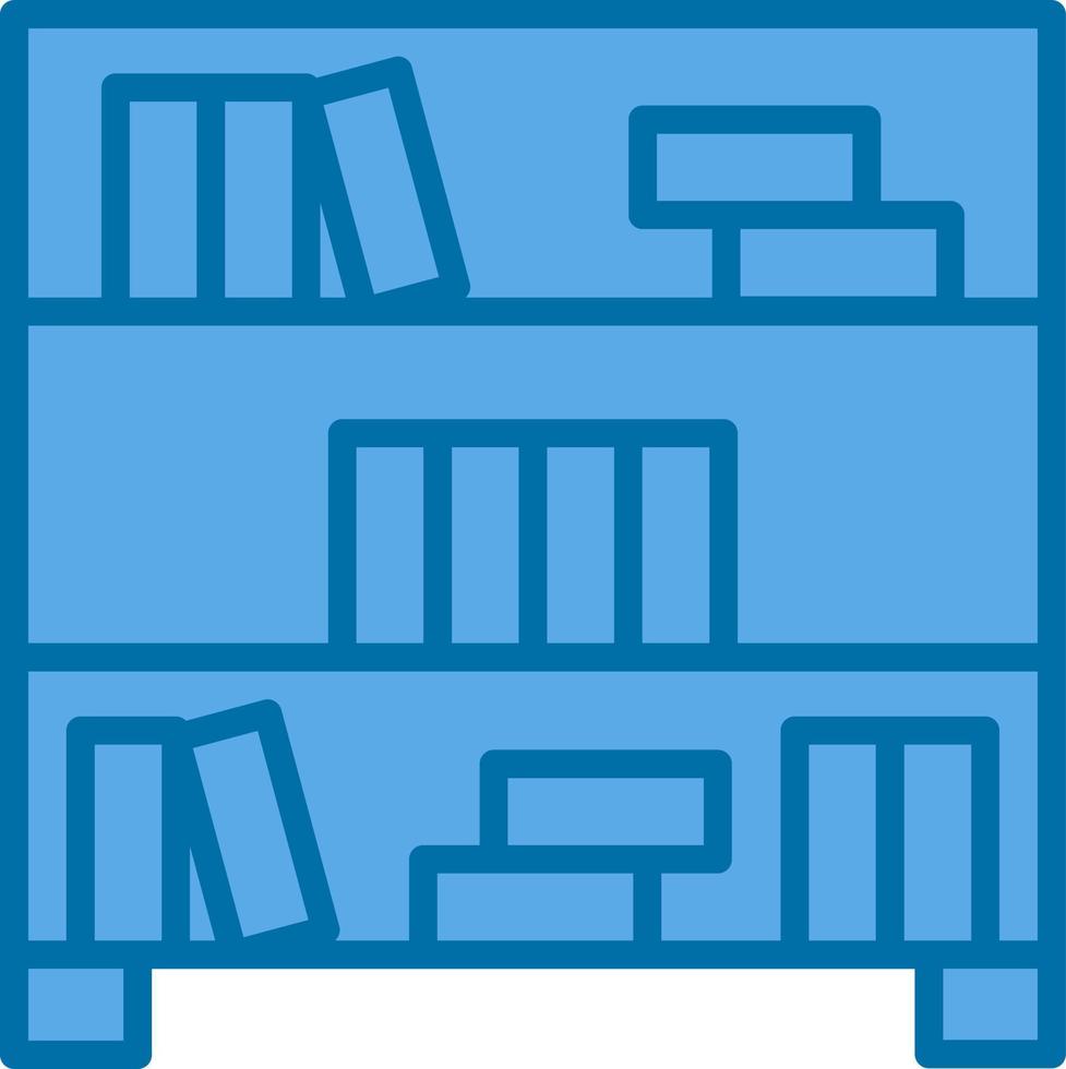 Bookshelf Vector Icon Design