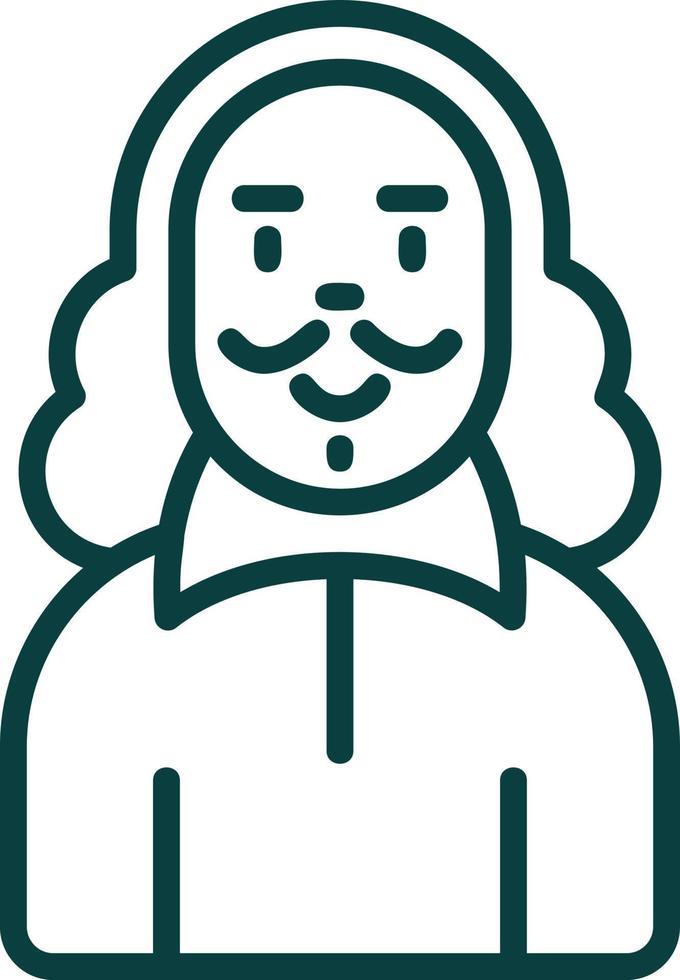 Shakespeare Vector Icon Design