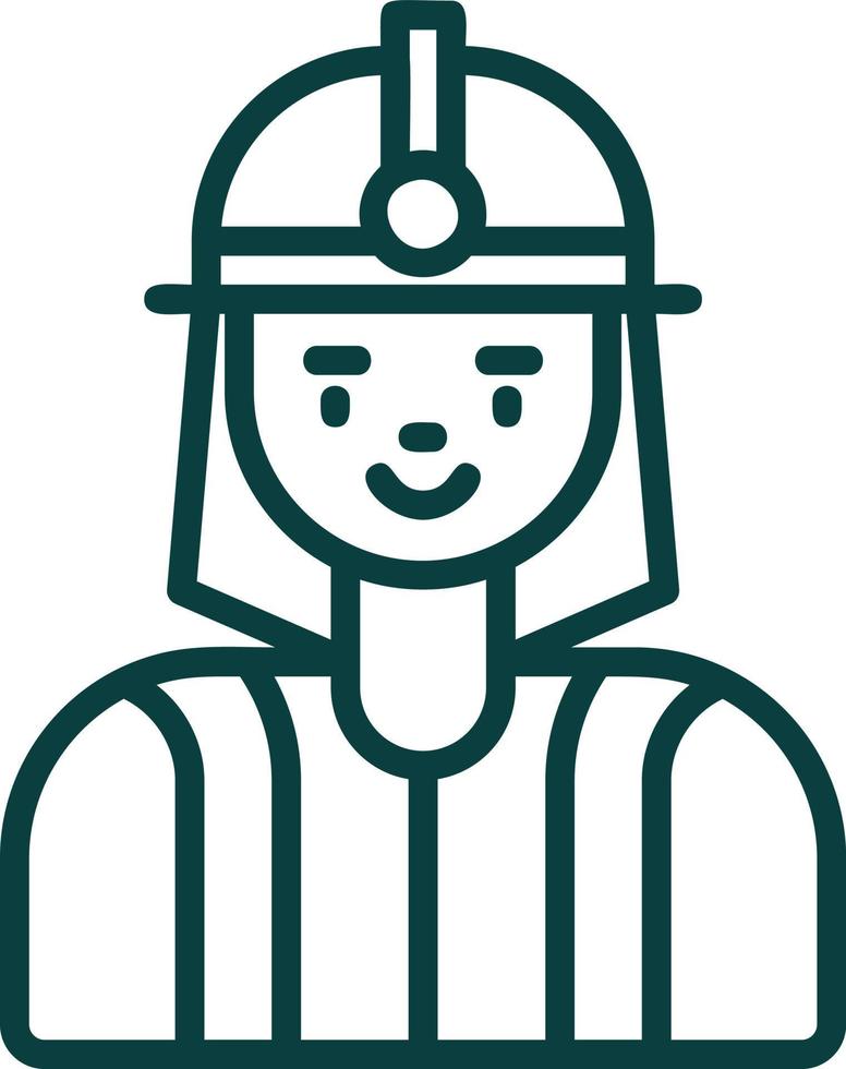 Firefighter Vector Icon Design