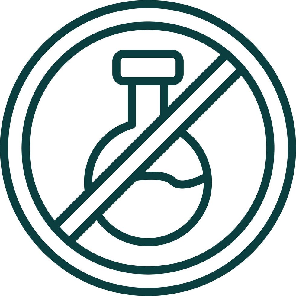 No Chemical Vector Icon Design
