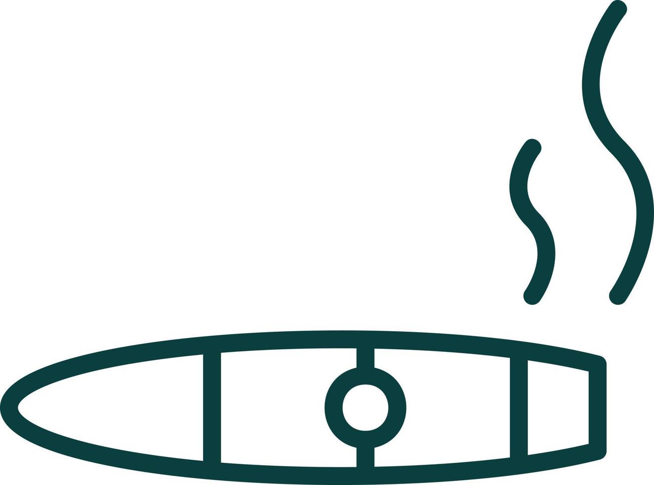 Cigar Vector Icon Design