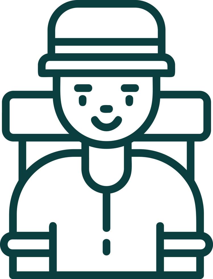 Traveller Vector Icon Design