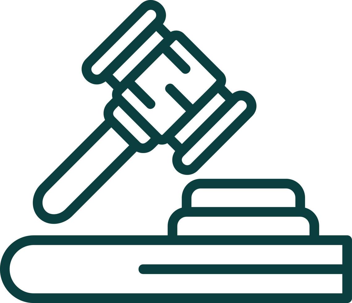 Law Vector Icon Design