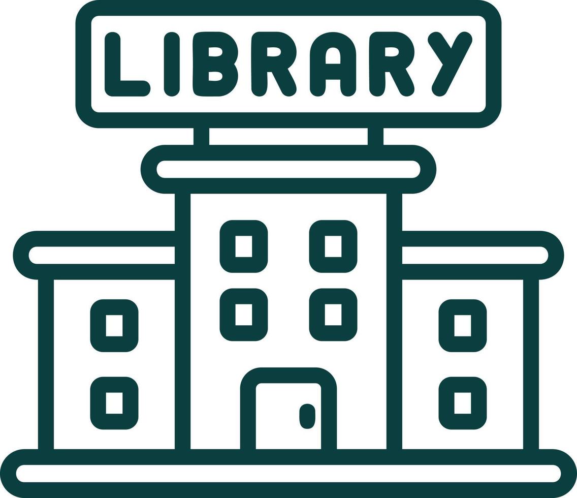 diseño de icono de vector de biblioteca