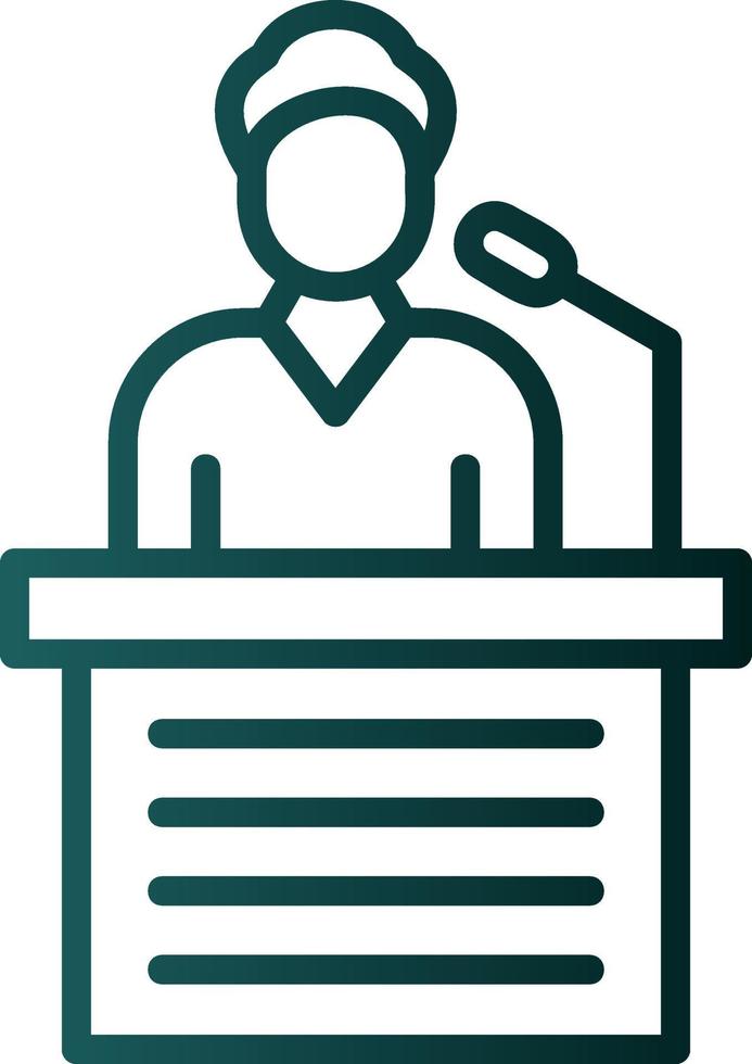 Spokesperson Vector Icon Design