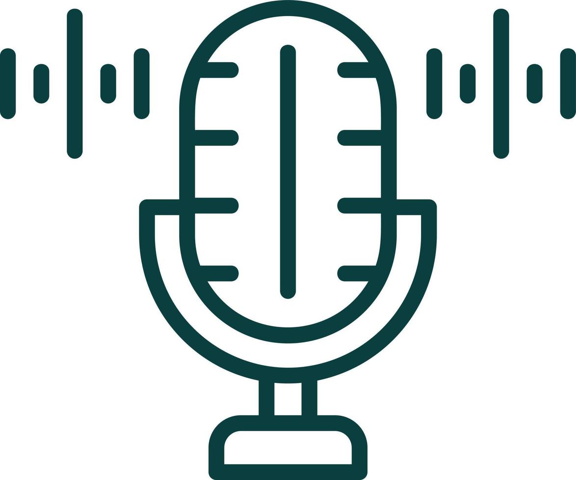 Voice Recorder Vector Icon Design