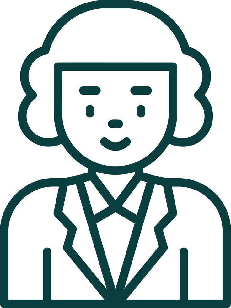 Judge Vector Icon Design