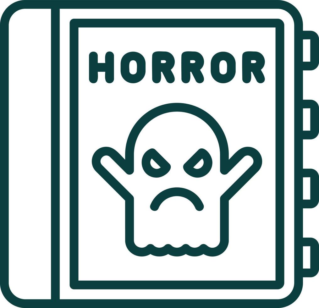 diseño de icono de vector de terror