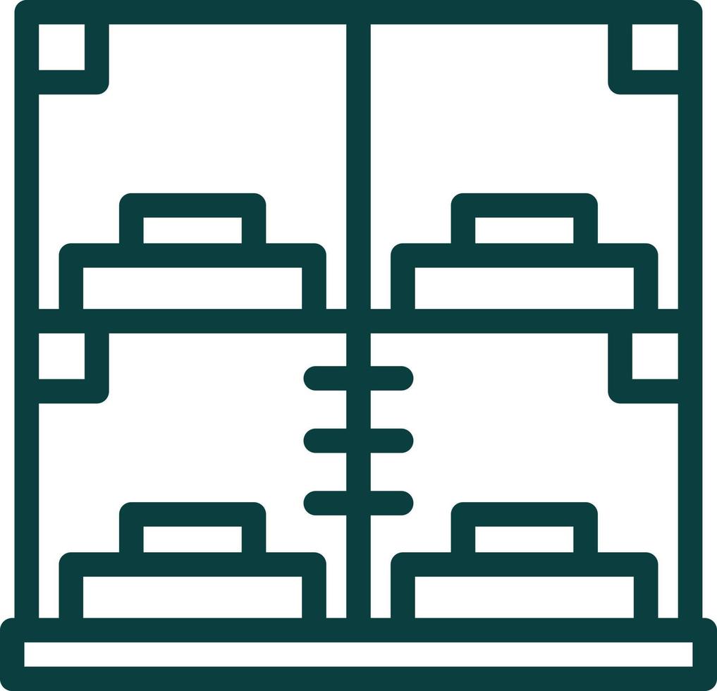 Capsule Hotel Vector Icon Design