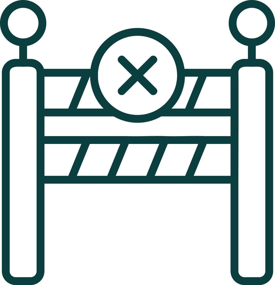 Barrier Vector Icon Design