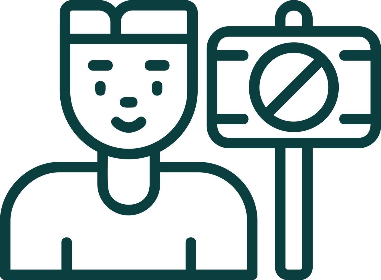 Protester Vector Icon Design