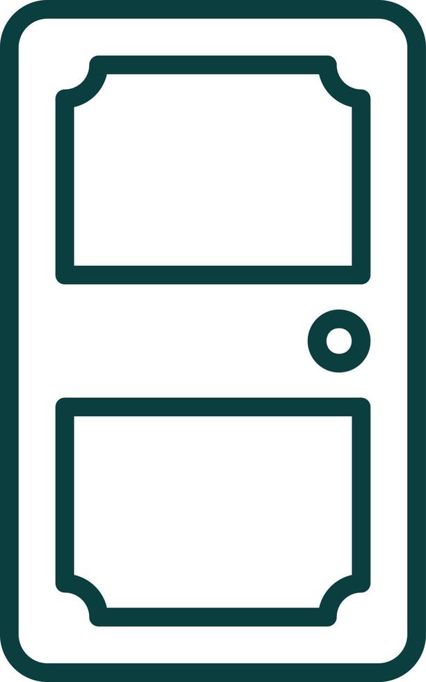 diseño de icono de vector de puerta