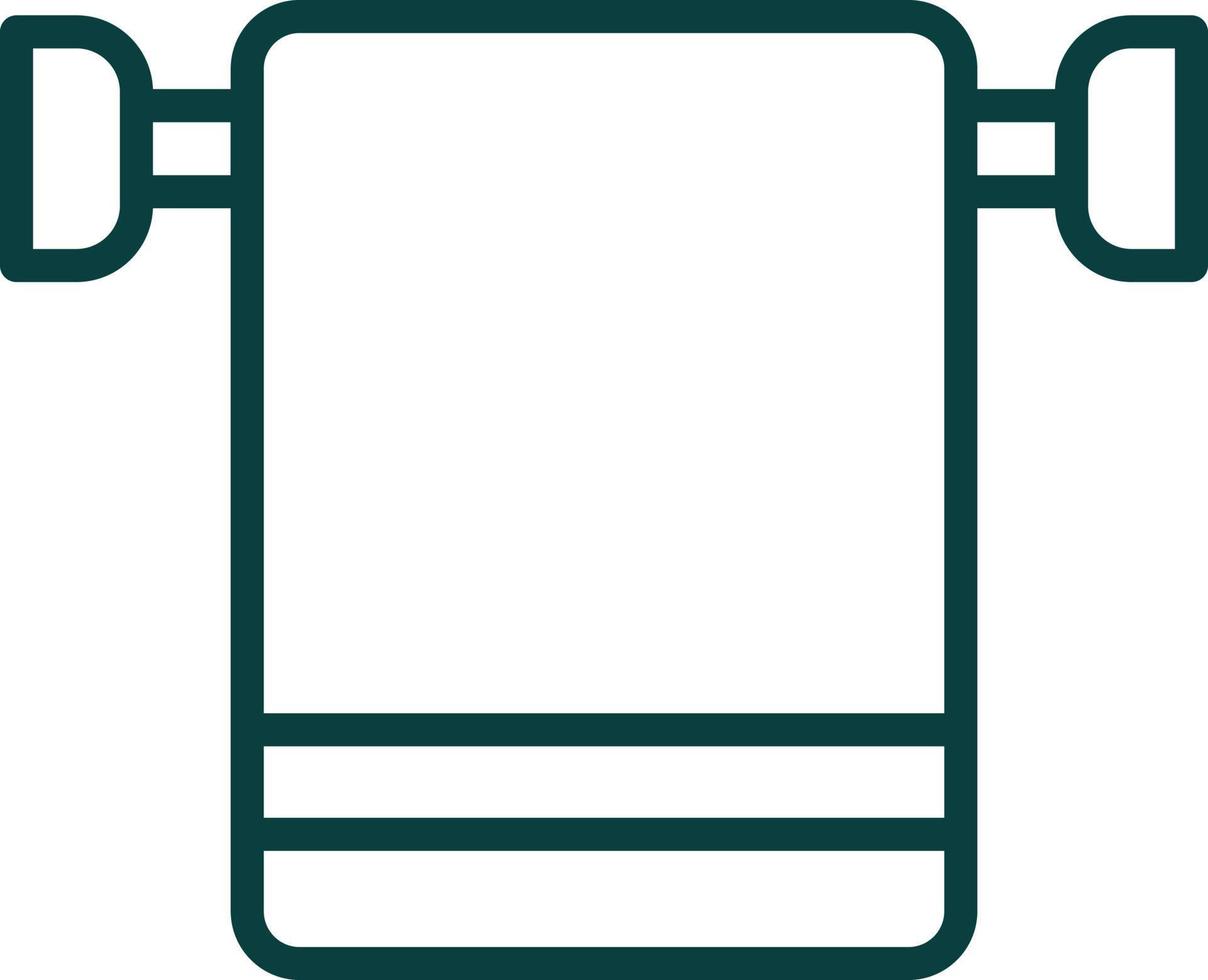 Towel Rack Vector Icon Design