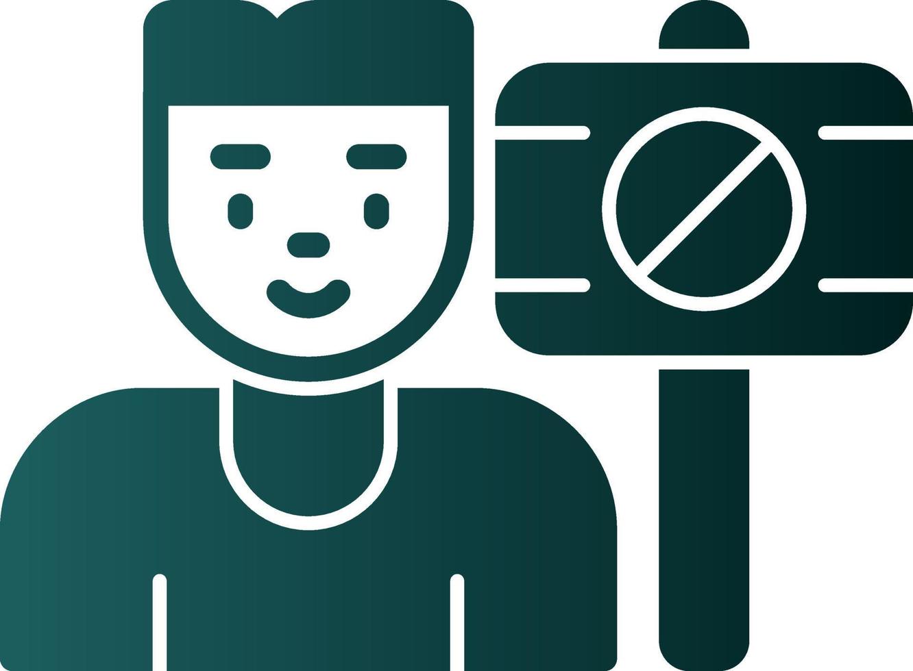 Protester Vector Icon Design