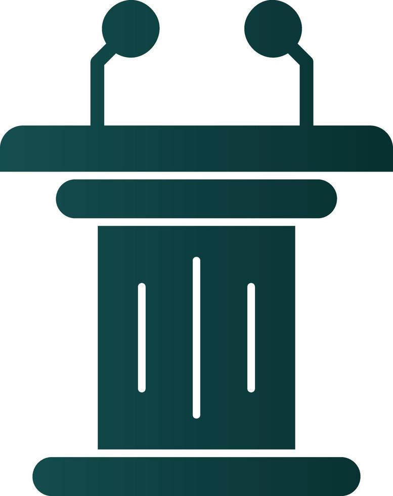 Tribune Vector Icon Design