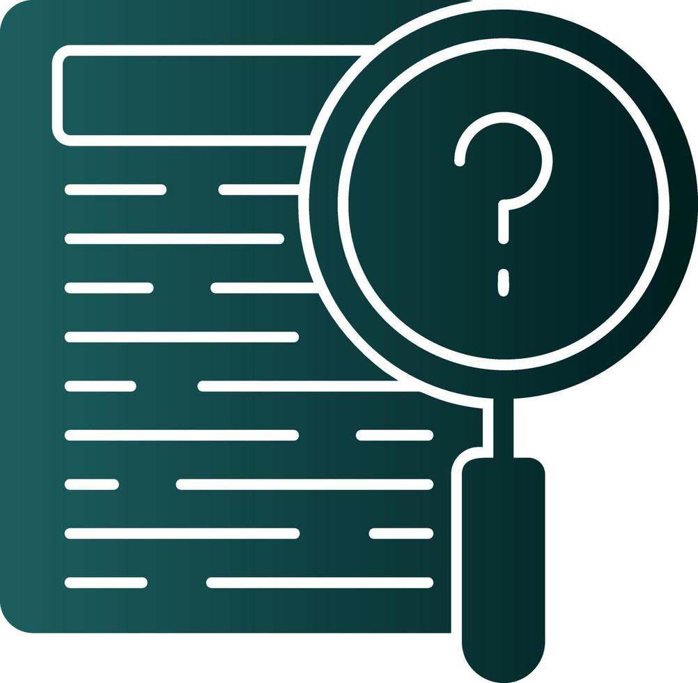 Evidence Vector Icon Design