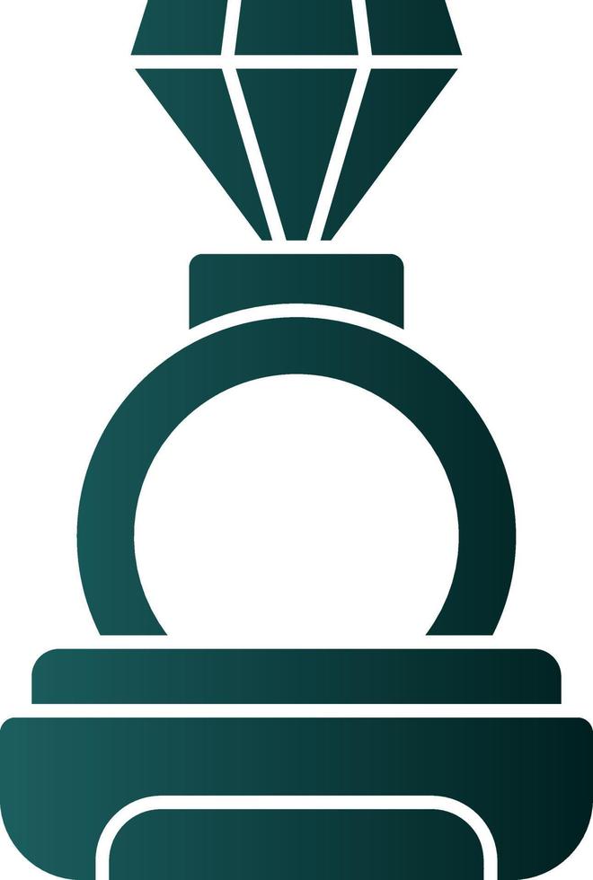 Diamond Ring Vector Icon Design