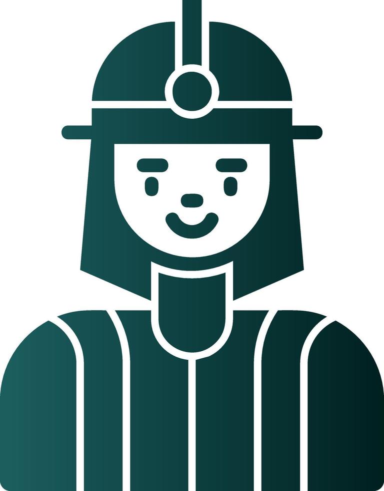 Firefighter Vector Icon Design