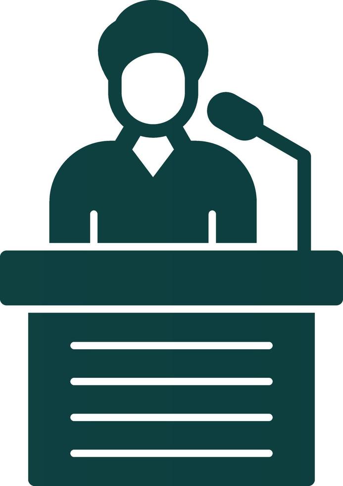 Spokesperson Vector Icon Design