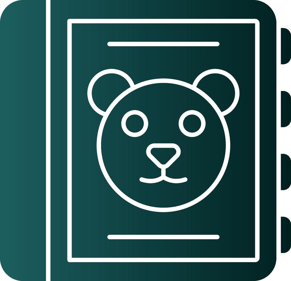 Childrens Book Vector Icon Design