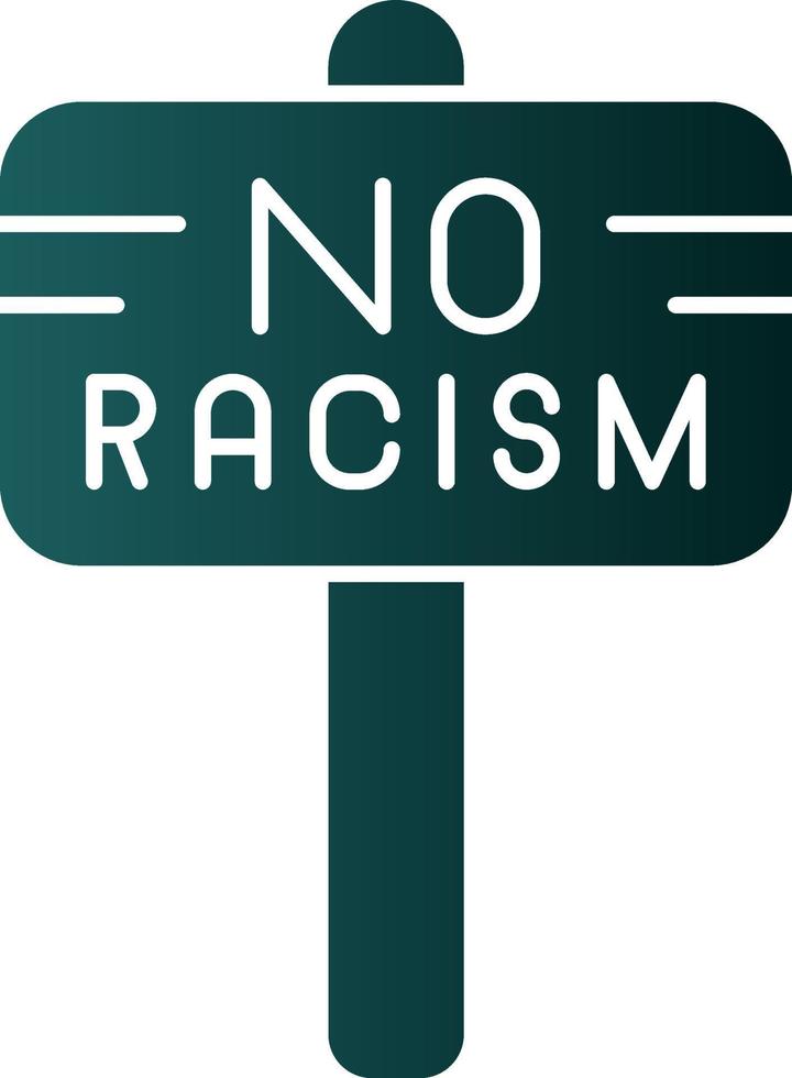 No Racism Vector Icon Design