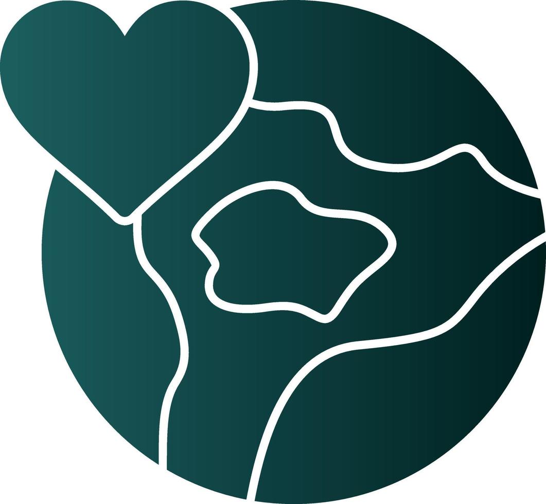 Save The World Vector Icon Design