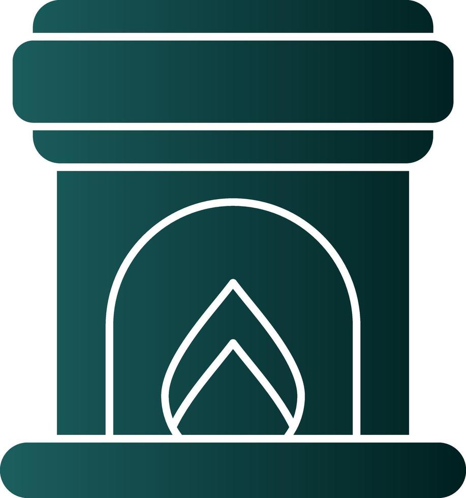 diseño de icono de vector de chimenea