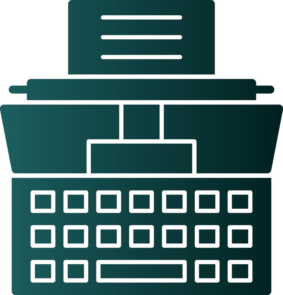 Typewriter Vector Icon Design
