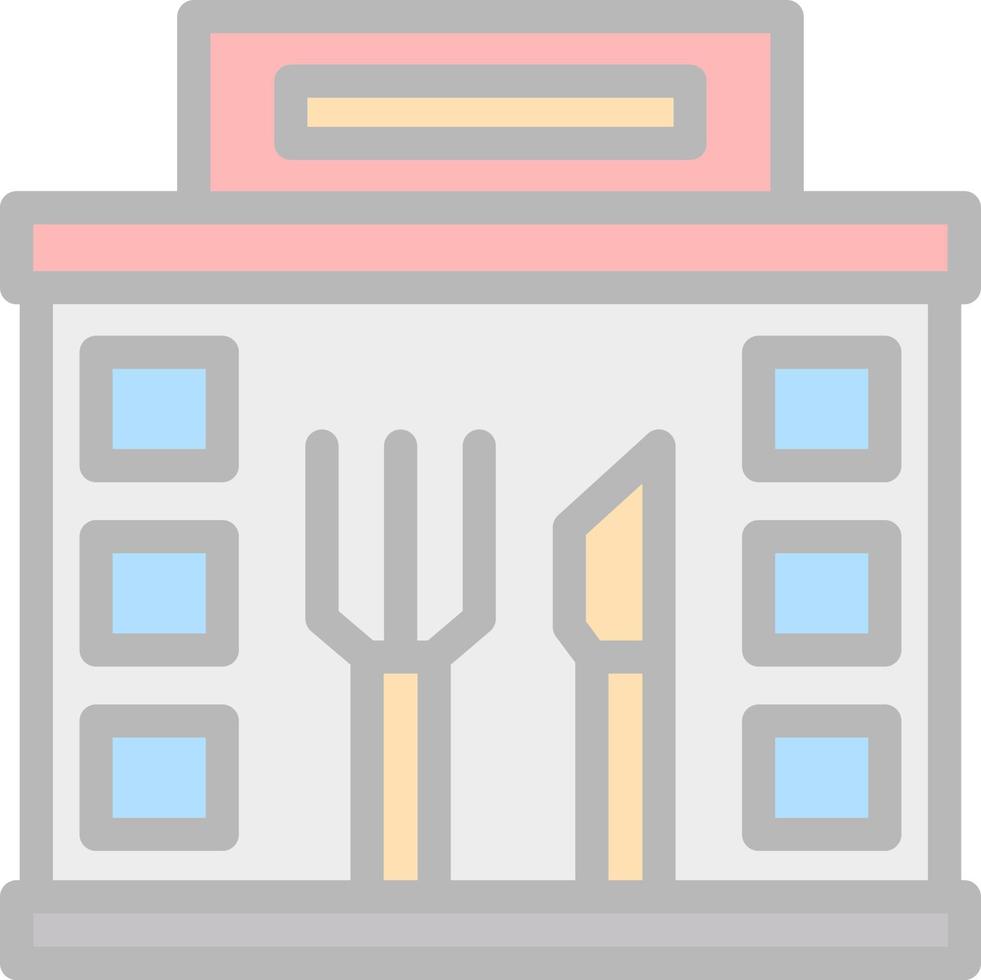 diseño de icono de vector de restaurante