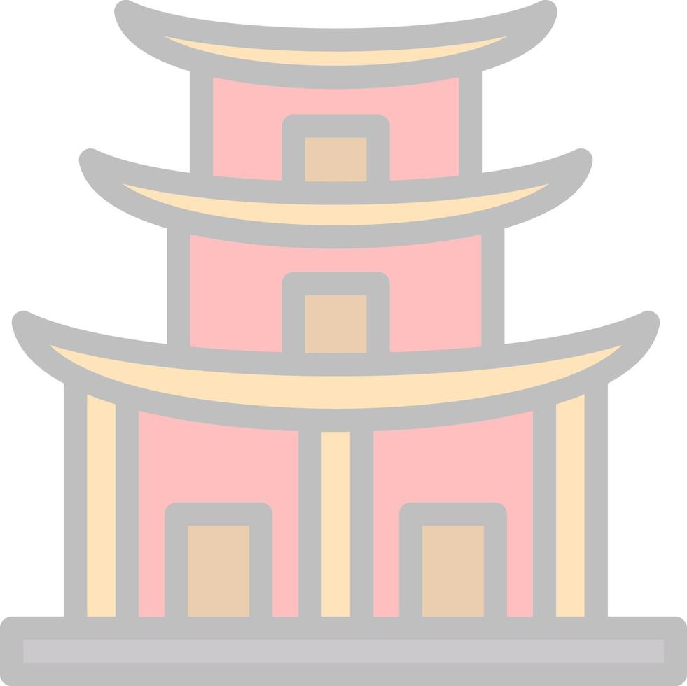 Temple Vector Icon Design