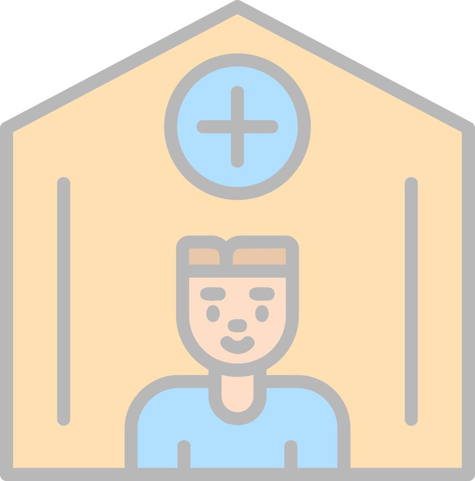 diseño de icono de vector de refugio