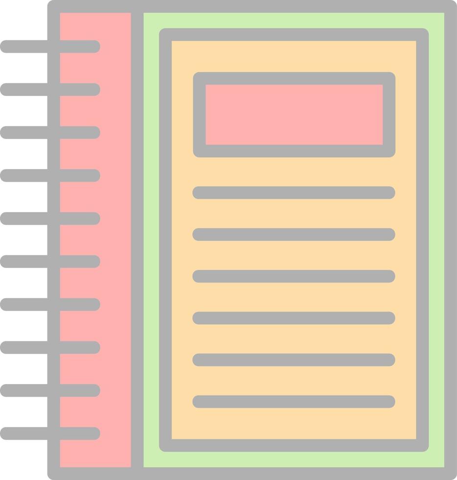 Notebook Vector Icon Design