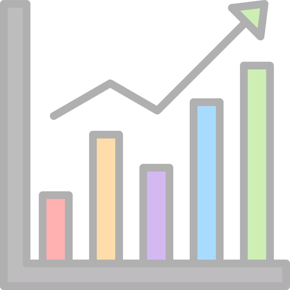 Bar CHart Vector Icon Design