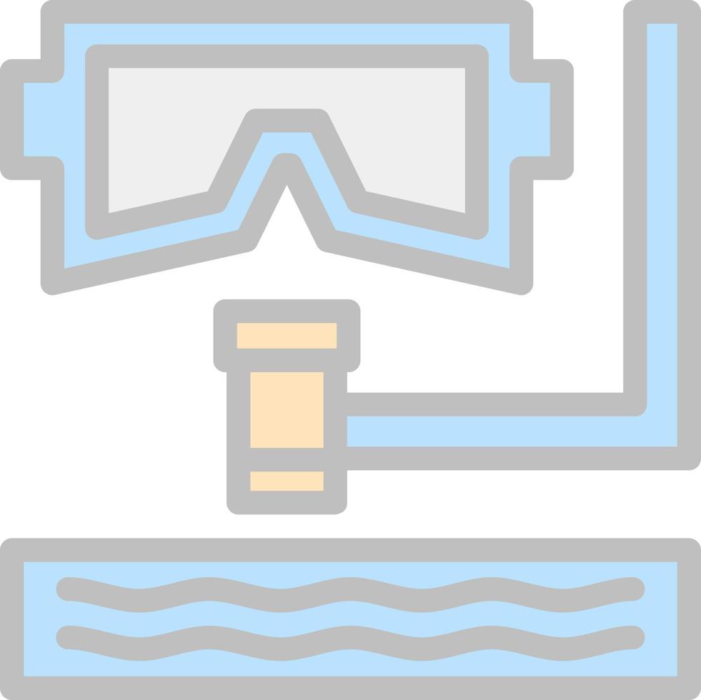 diseño de icono de vector de snorkel