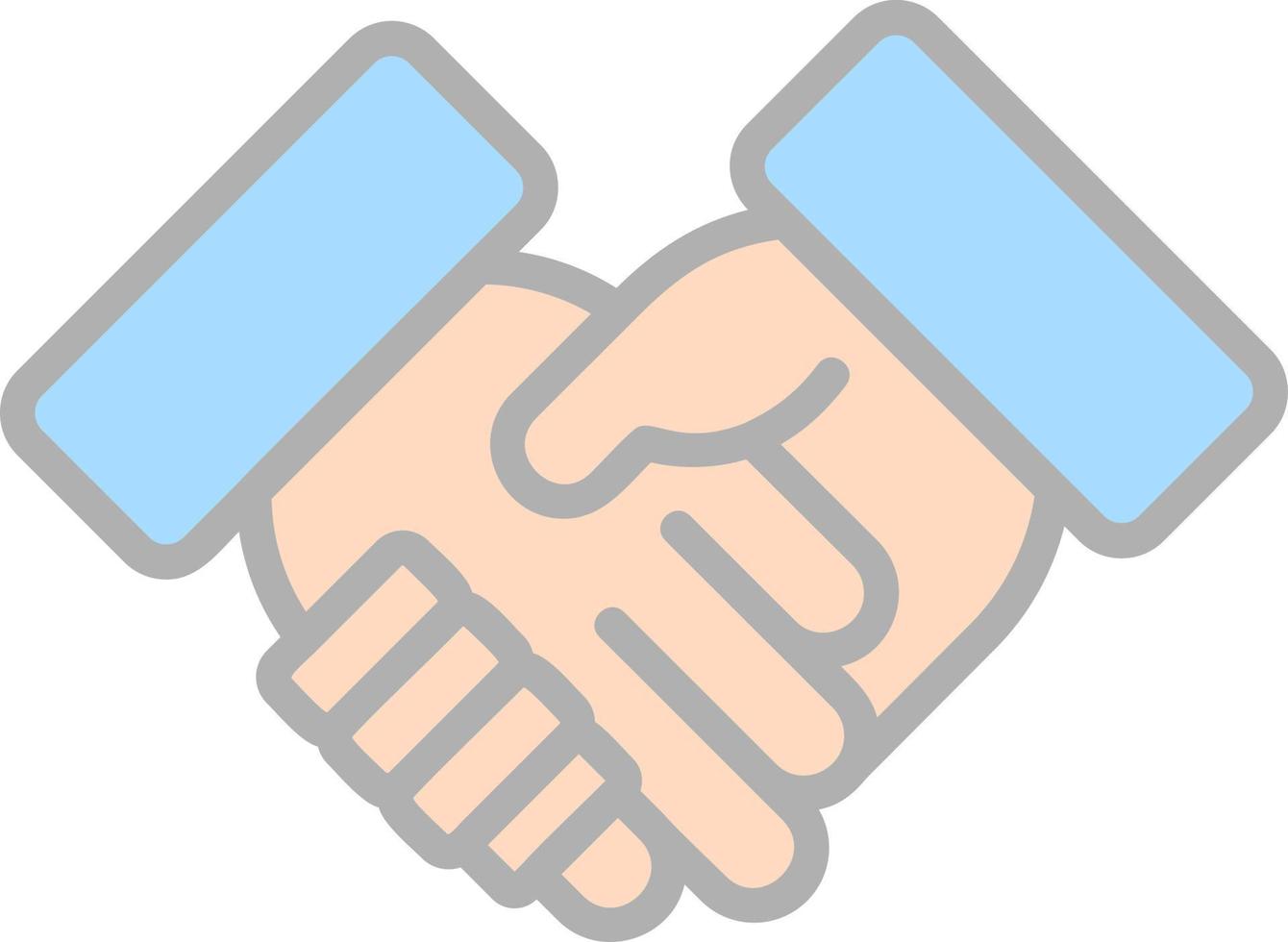Shaking Hands Vector Icon Design