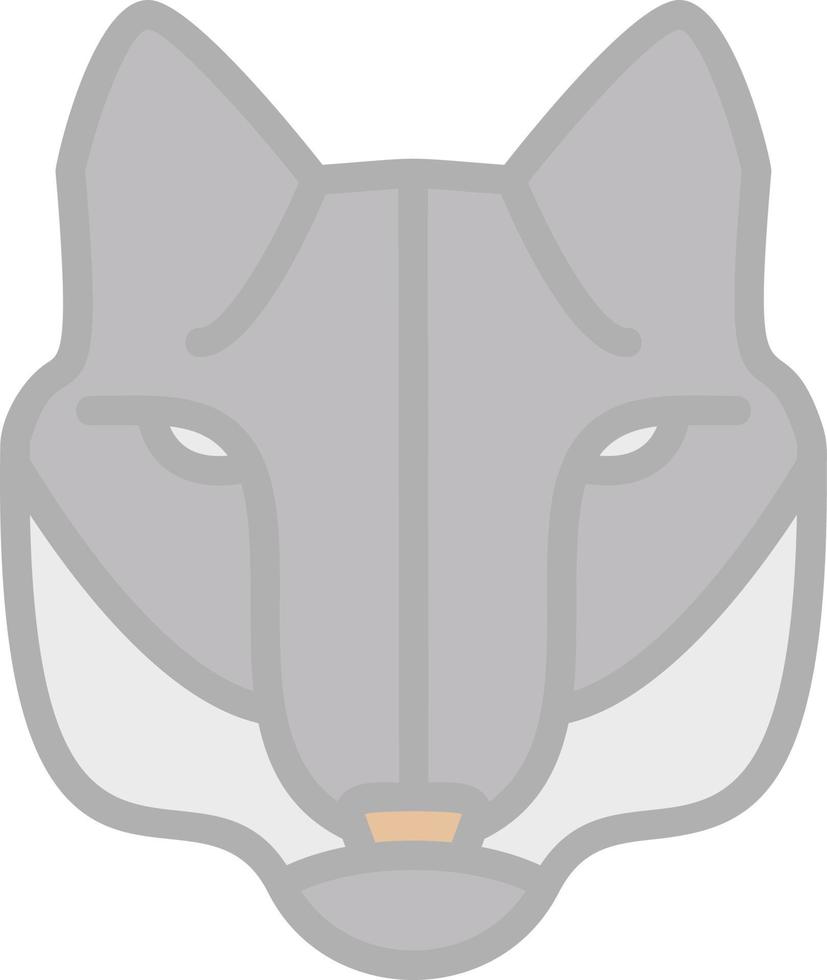 diseño de icono de vector de lobo