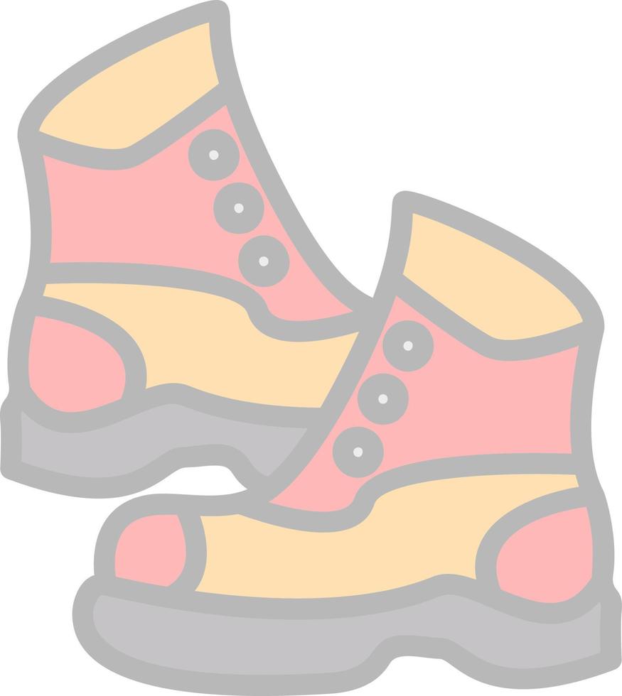 diseño de icono de vector de botas