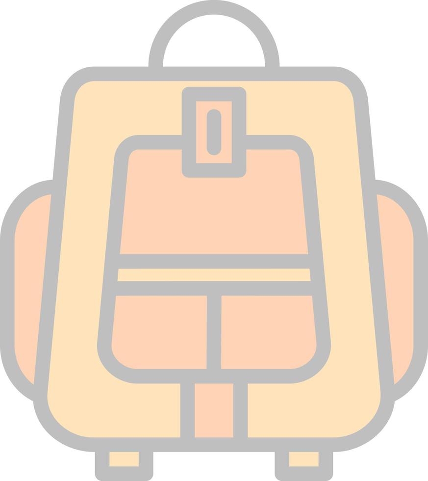 Backpacker Vector Icon Design